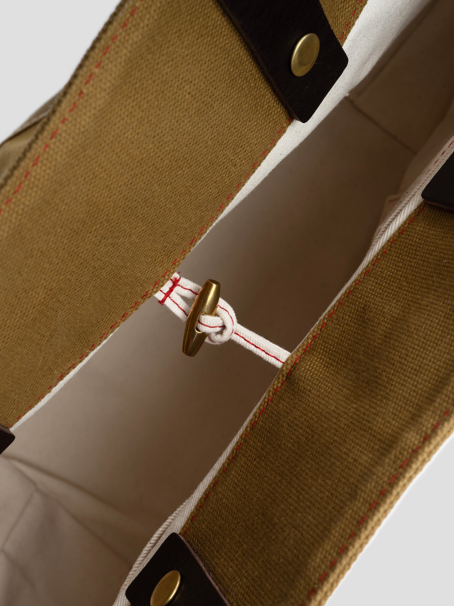 tote bag 01 leather oilskin olive drab