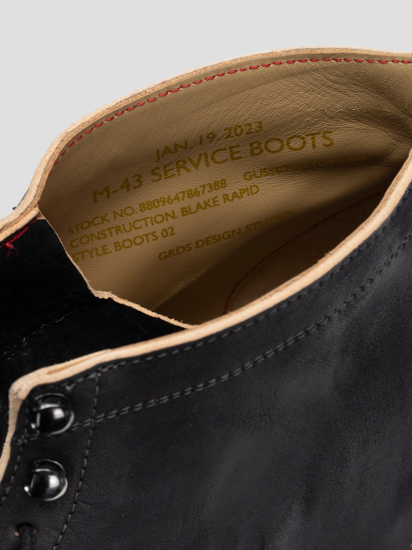 boots 02 leather tea-core black