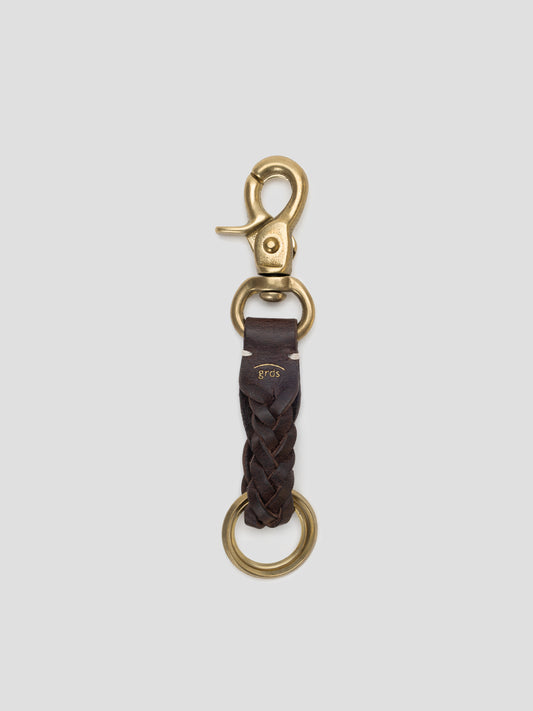 keyring 03 leather brown
