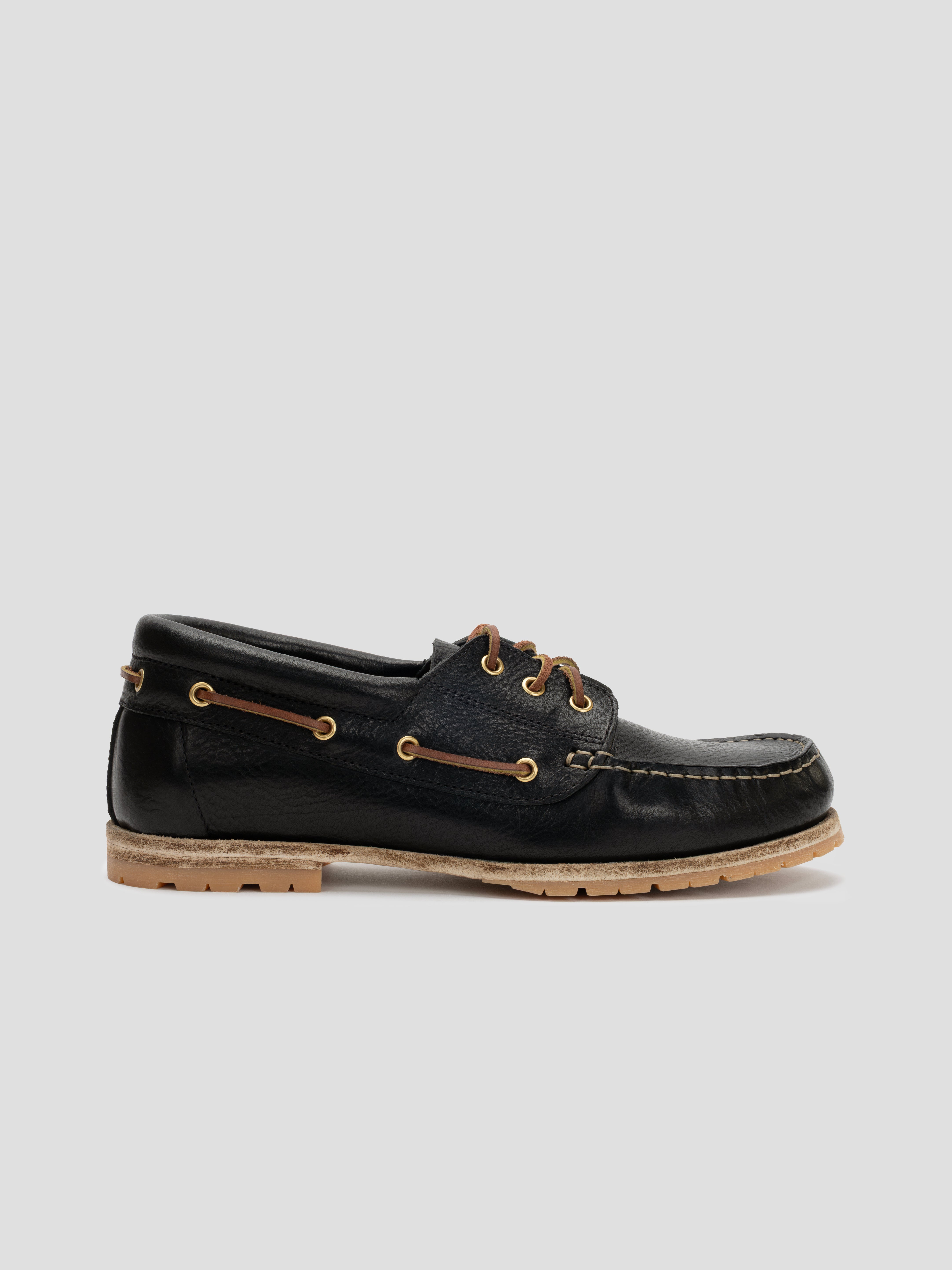 moccasin 02 leather black – gradus