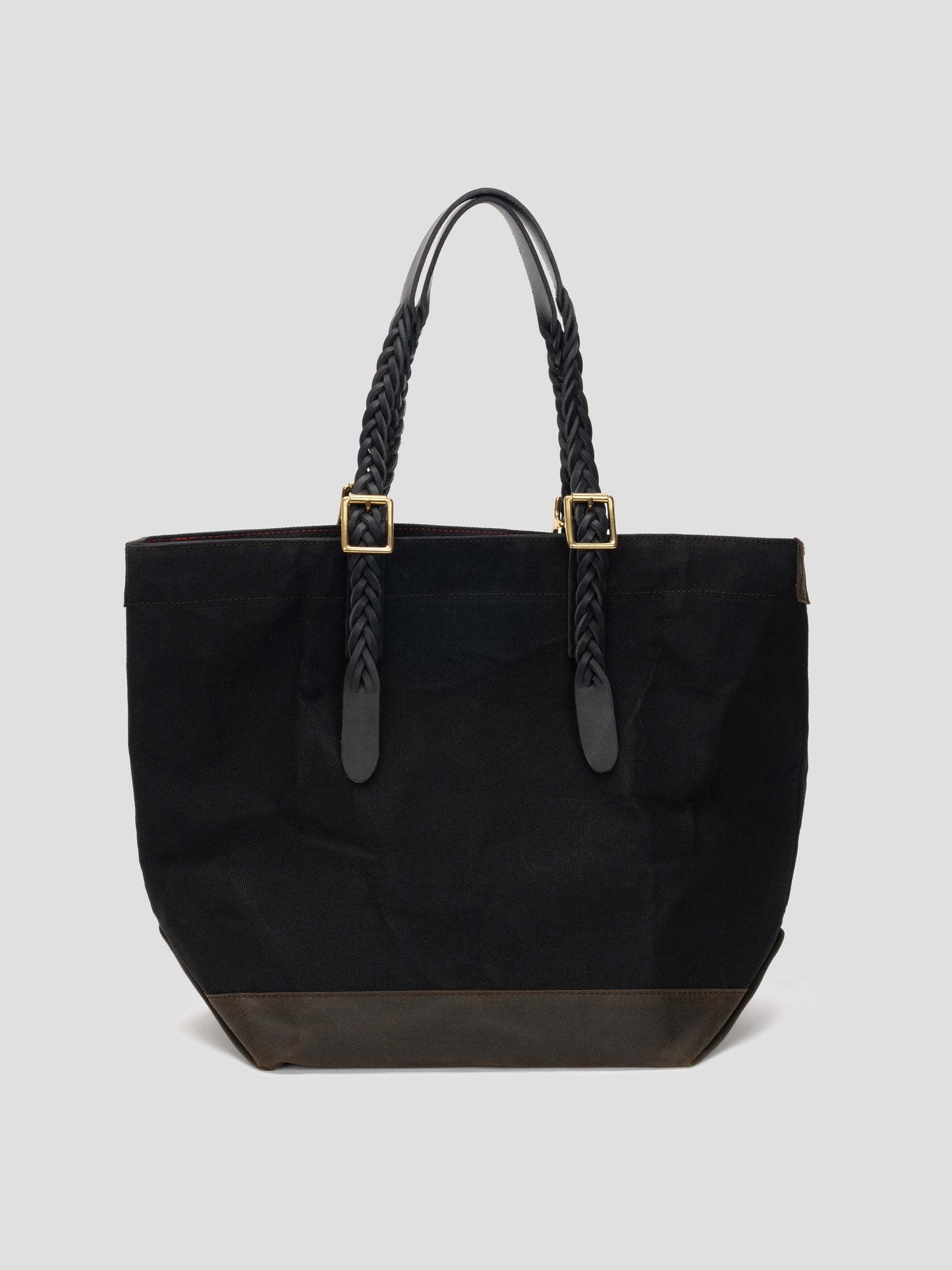 tote bag 01 leather oilskin black