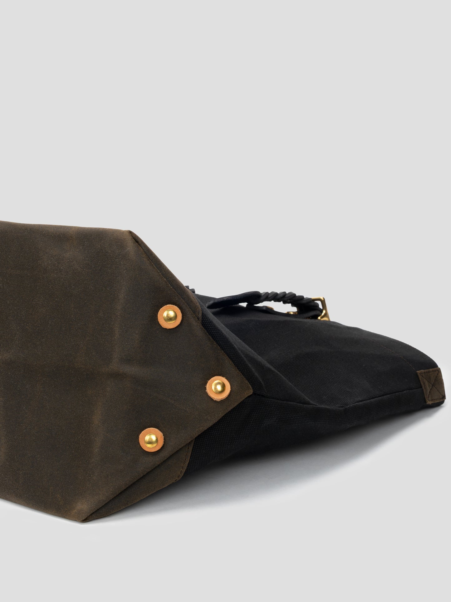 tote bag 01 leather oilskin black